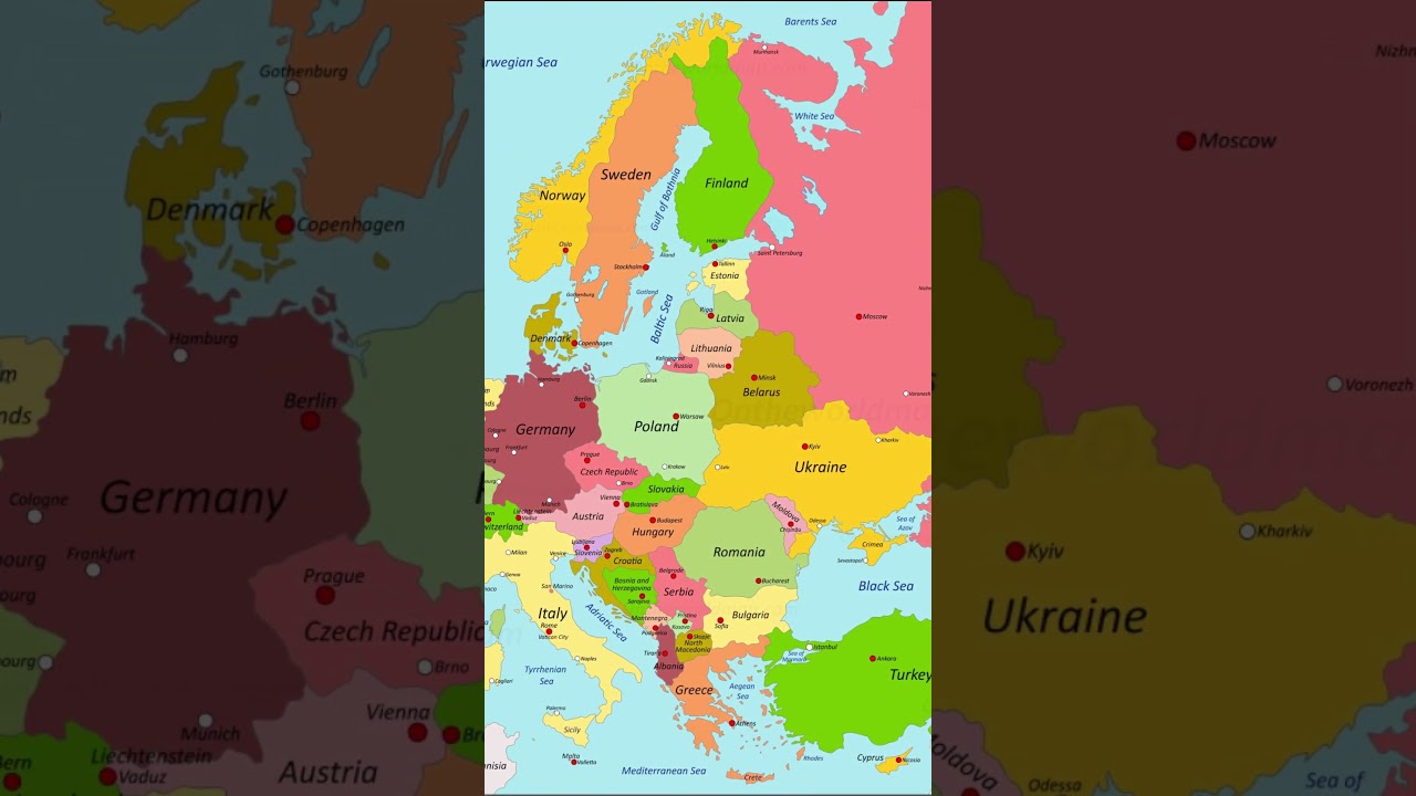Europe Map ✈