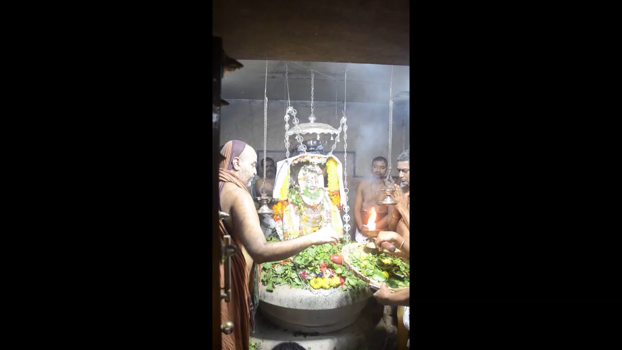 Pujya Shankaracharya Swamiji performs Puja at Kumararamam, Samalkot, Andhra Pradesh 28/11/2016