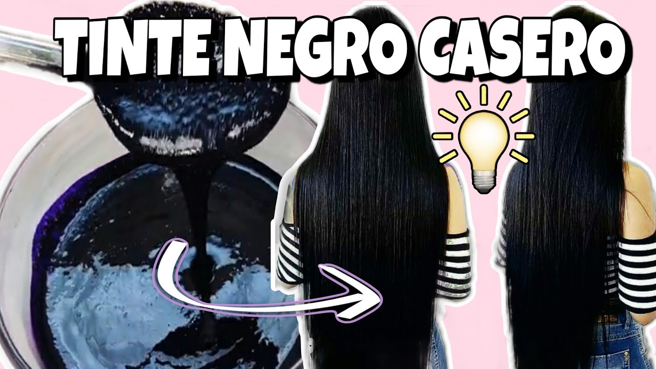 CREA TU TINTE NEGRO EN CASA DURADERO SIN QUIMICOS Y SIN AMONÍACO😲CUBRE CANAS 