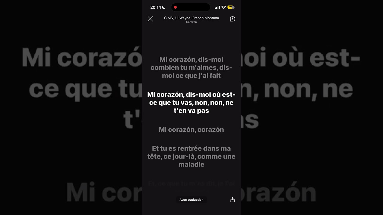 Gims, Lil Wayne, French Montana - Corazón 