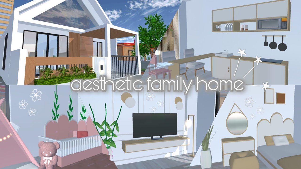 [Bagi-bagi Id] aesthetic family home😻 Sakura school simulator