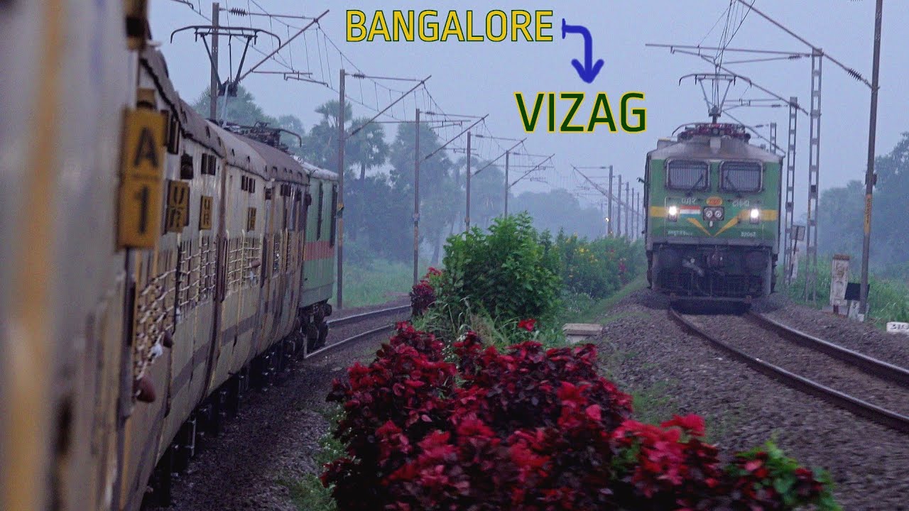 FULL JOURNEY from BENGALURU to VISAKHAPATNAM | RELAXING ICF TRAIN SOUNDS #14A | INDIAN RAILWAYS
