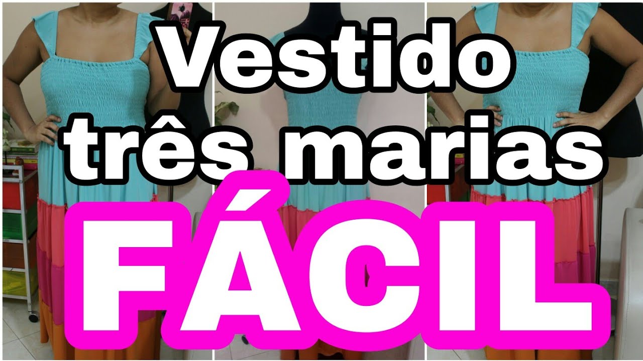 Como fazer vestido três marias com lastex / diy vestido 3 marias de malha / como colocar lastex