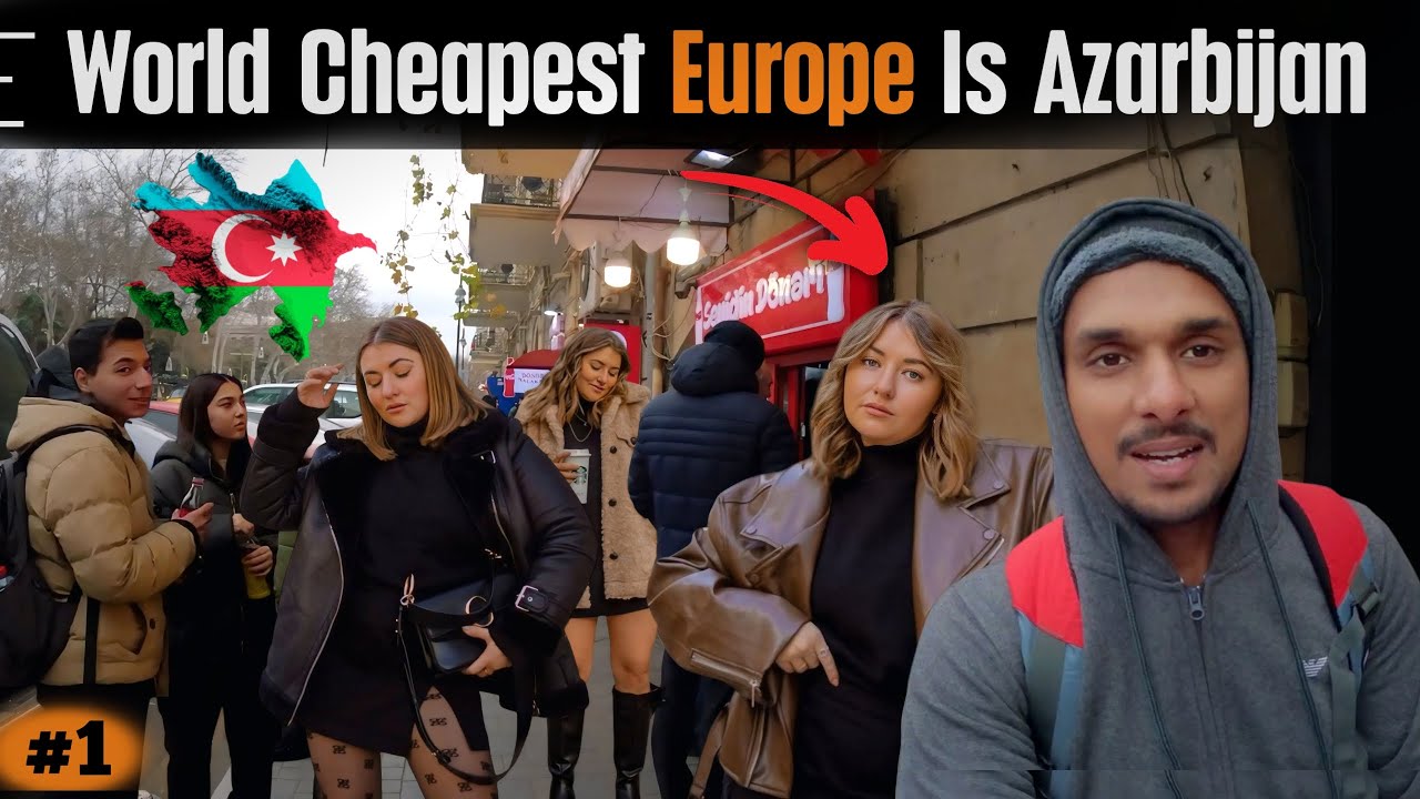 Cheapest Europe In the World 🇦🇿 || First Day In Azerbijan Baku City