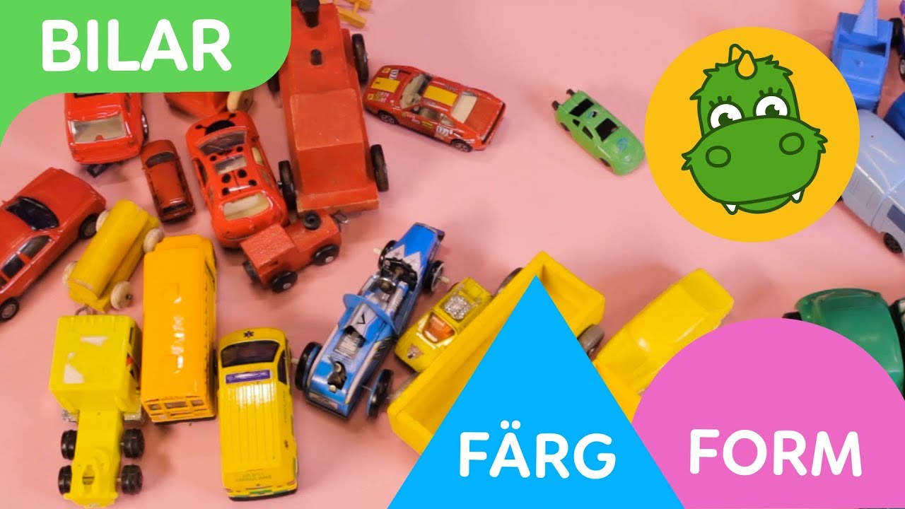 Bolibompa Mini: Färg & Form – Draken sorterar bilar