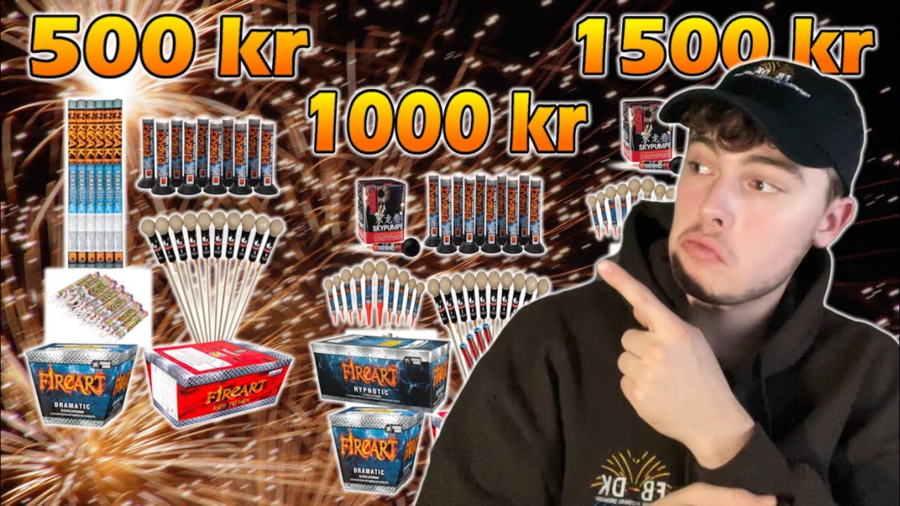 Mest Muligt Fyrværkeri Til 500, 1000 & 1500 kr | 2023-2024