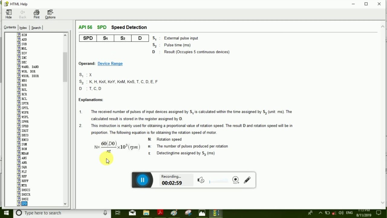 How to Calculate RPM/ Speed of a Motor using External Pulses with the Help of PLC Program