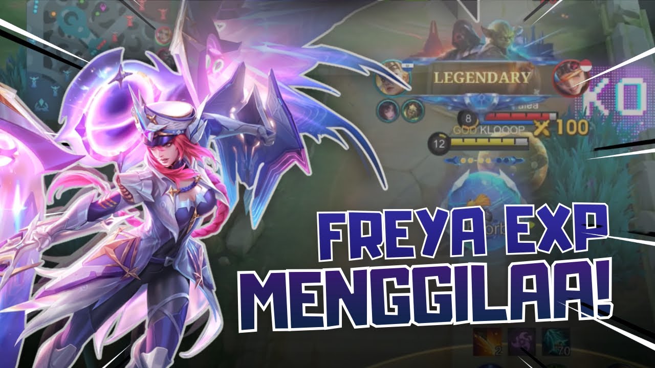 ENAK BANGET FREYAA EXP!! GAMEPLAY FREYA MOBILE LEGEND