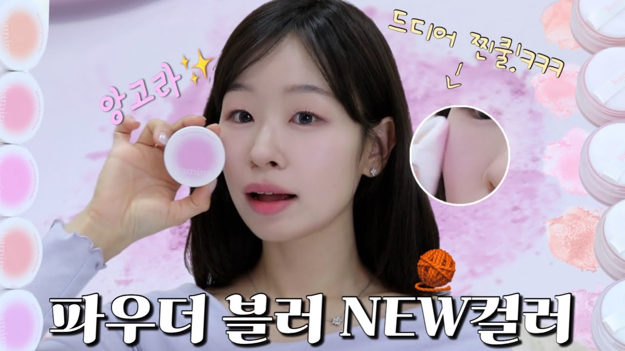 ✨발라도 발라도 안 붉어지는💫찐 쿨톤 연보라 블러셔 출시🧶💜하밍 멀티 컬러링 파우더 블러 new 앙고라 | 루씨 LUCY