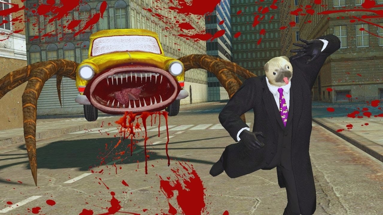 KANLI ARABA PEŞİMDE AŞIRI KANLI VE KORKUNÇ KAÇIYORUM GARRY'S MOD