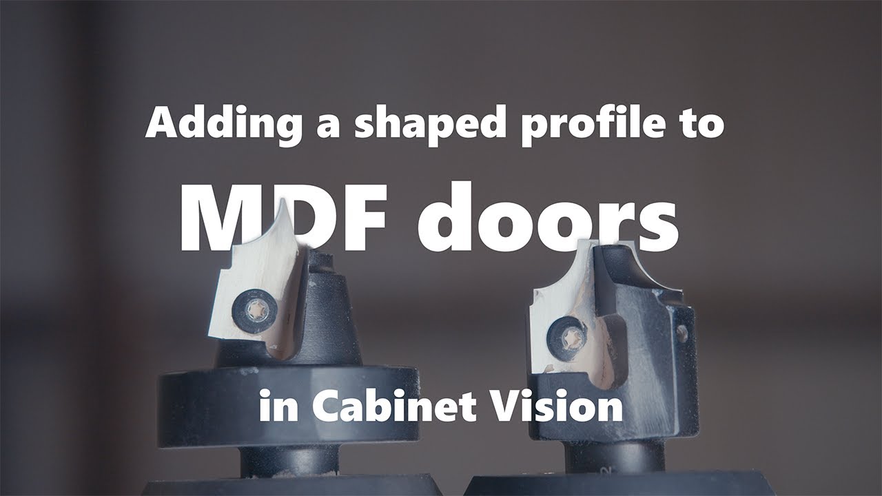 Adding a form tool to MDF doors from scratch in Cabinet Vision