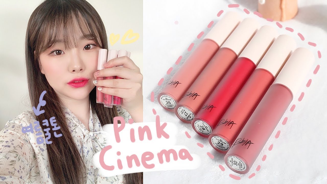 삐아신상🌸라스트 벨벳 립틴트6 핑크시네마 전색상 발색&리뷰(쿨톤립?글쎄..) | 예솜YESOM