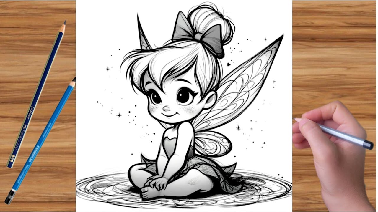 How to Draw a Cute Fairy &ndash; Easy Step by Step Drawing Tutorial