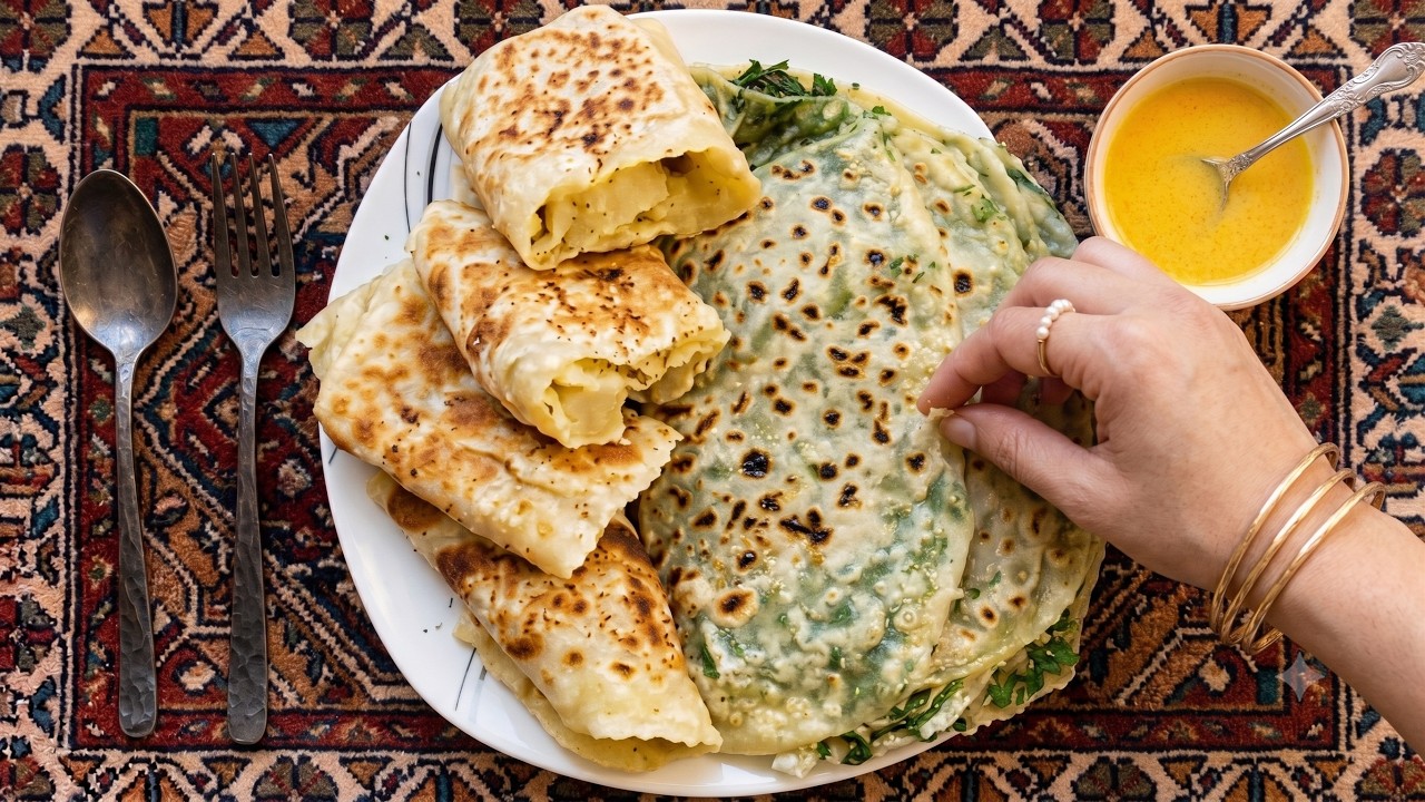 Göy Qutab Resepti | Evdə Qutab Necə Hazırlanır?