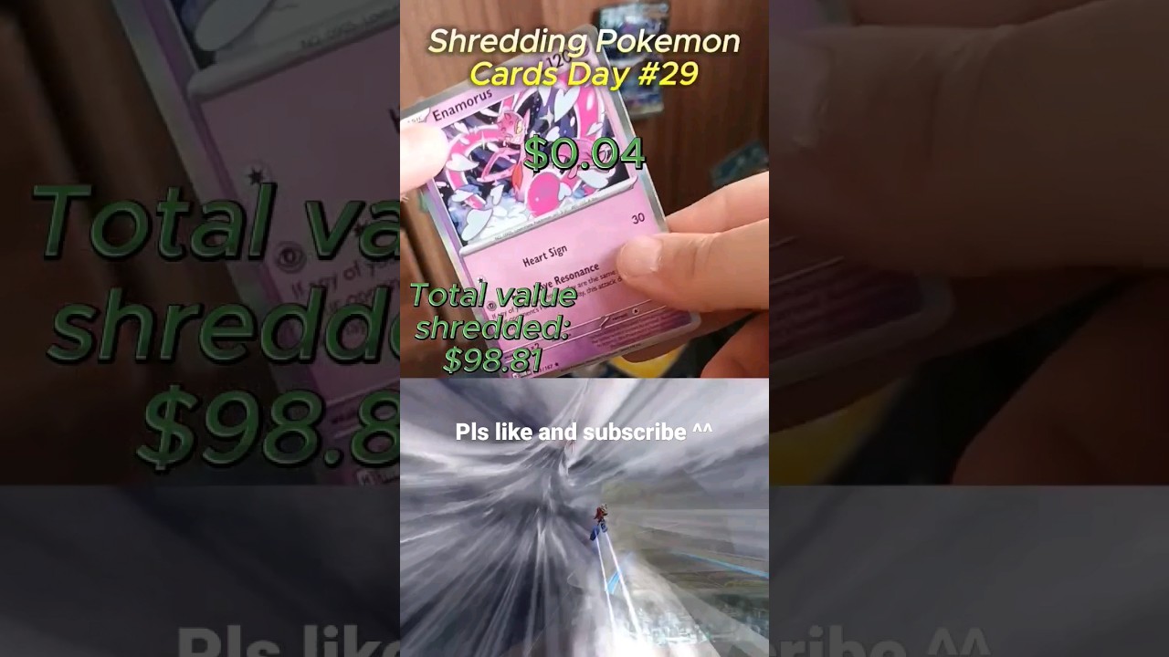 Shredding Pokemon Cards Day 29 #pokemoncards #pokemontcg