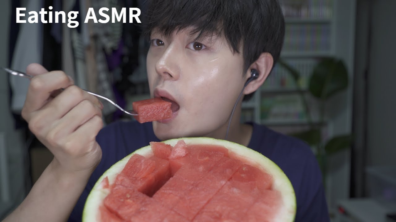 빈츠ASMR｜여름 가기 전 수박먹방 이팅사운드｜WaterMelon MUKBANG ASMR
