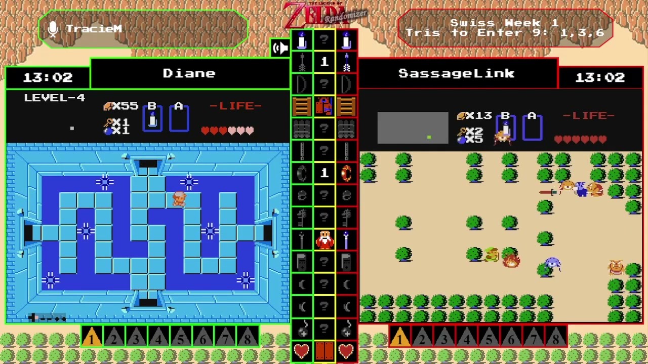 Diane vs SassageLink. Swiss Week 1. Z1R A Few Boards, No Swords Tournament