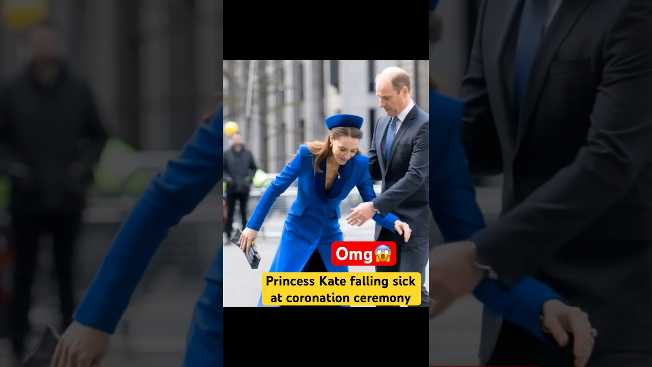 Princess kate fall sick at coronation ceremony Prince William help Her 