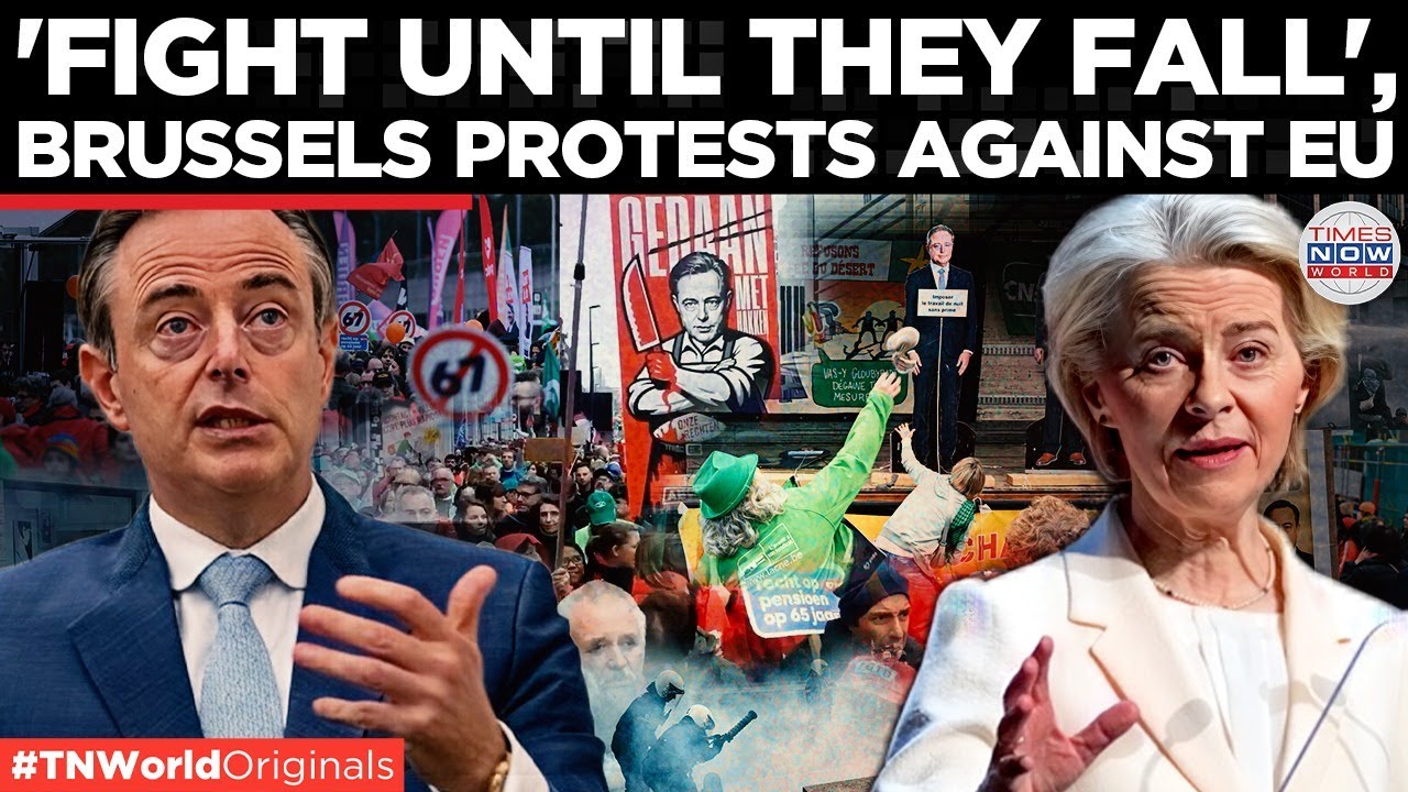 BELGIUM BURNS: Police Clash With Protesters in Anti-EU Uprising