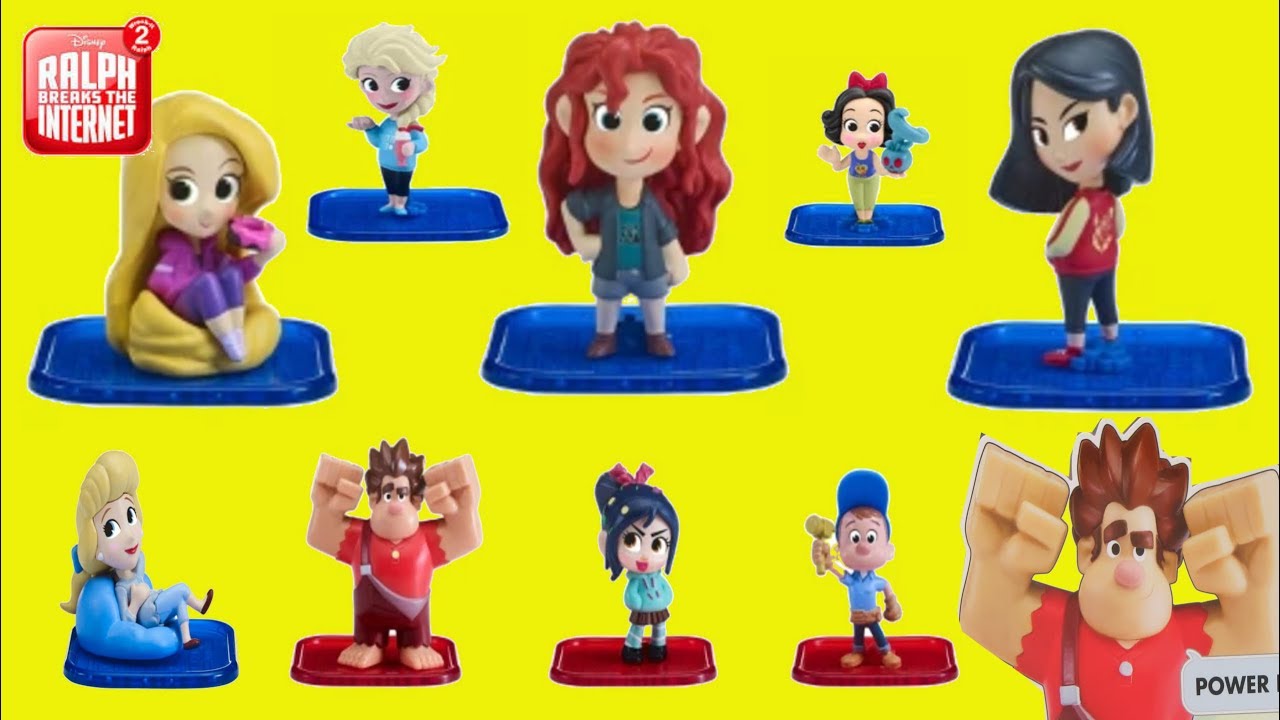 NEW Ralph Breaks the Internet Power Pac Figures | Exclusive Disney Princess Rapunzel Merida Mulan