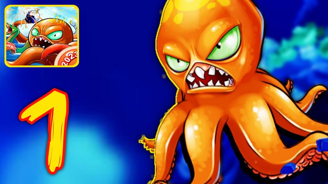 Crazy Octopus - Gameplay Walkthrough Part 1 Stage 1-6 unruly octopus