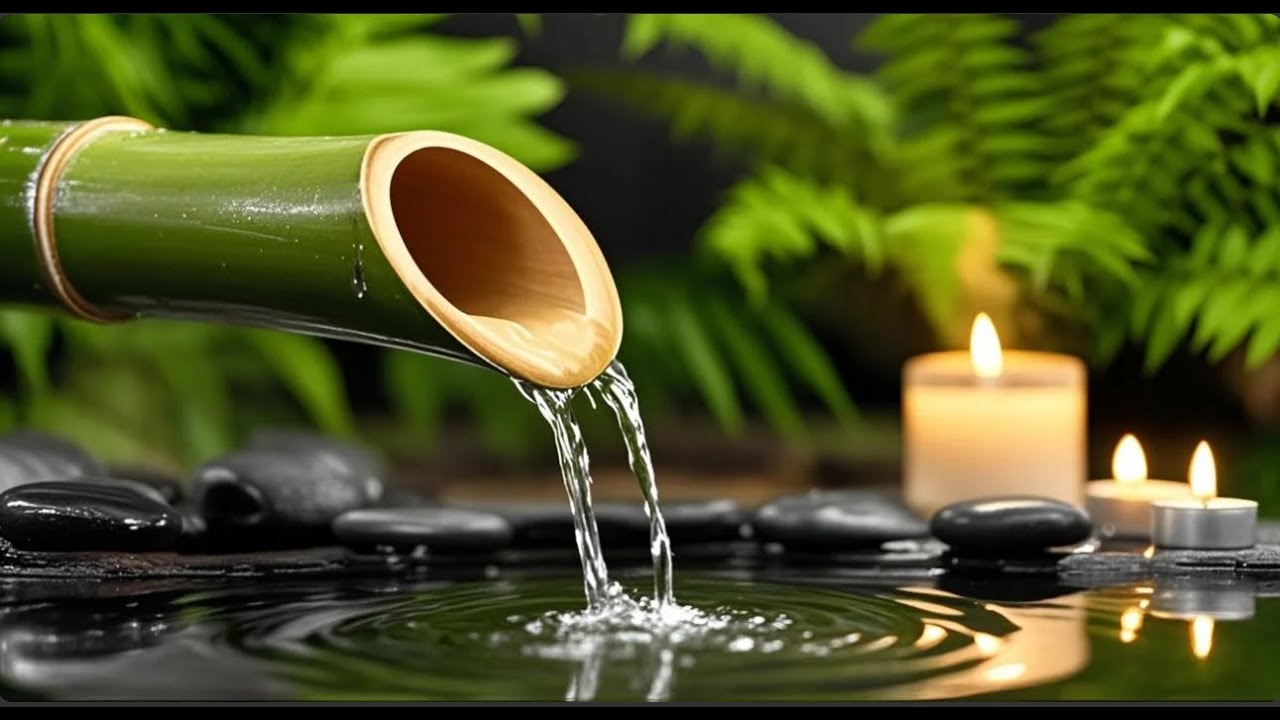 Amazing: Soothing Music 🌿 Bamboo Water Fountain for Peaceful Sleep & Mindfulness