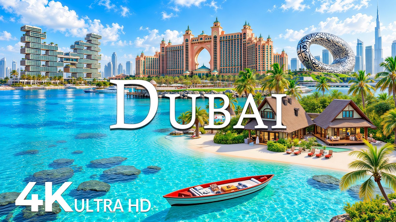 FLYING OVER DUBAI (4K UHD) &ndash; Soothing Music Along With Beautiful Nature Video - 4K Video ULTRA HD #3