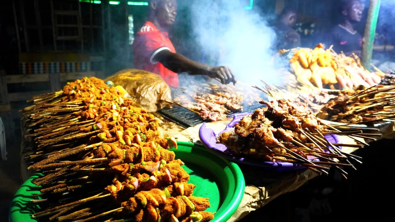 Togolese Chicken Barbecue - Togo Street Food