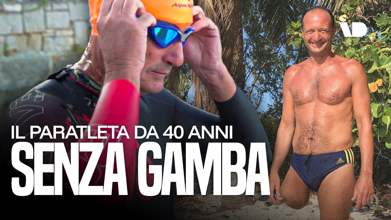 Il giro d'Italia a nuoto senza una gamba