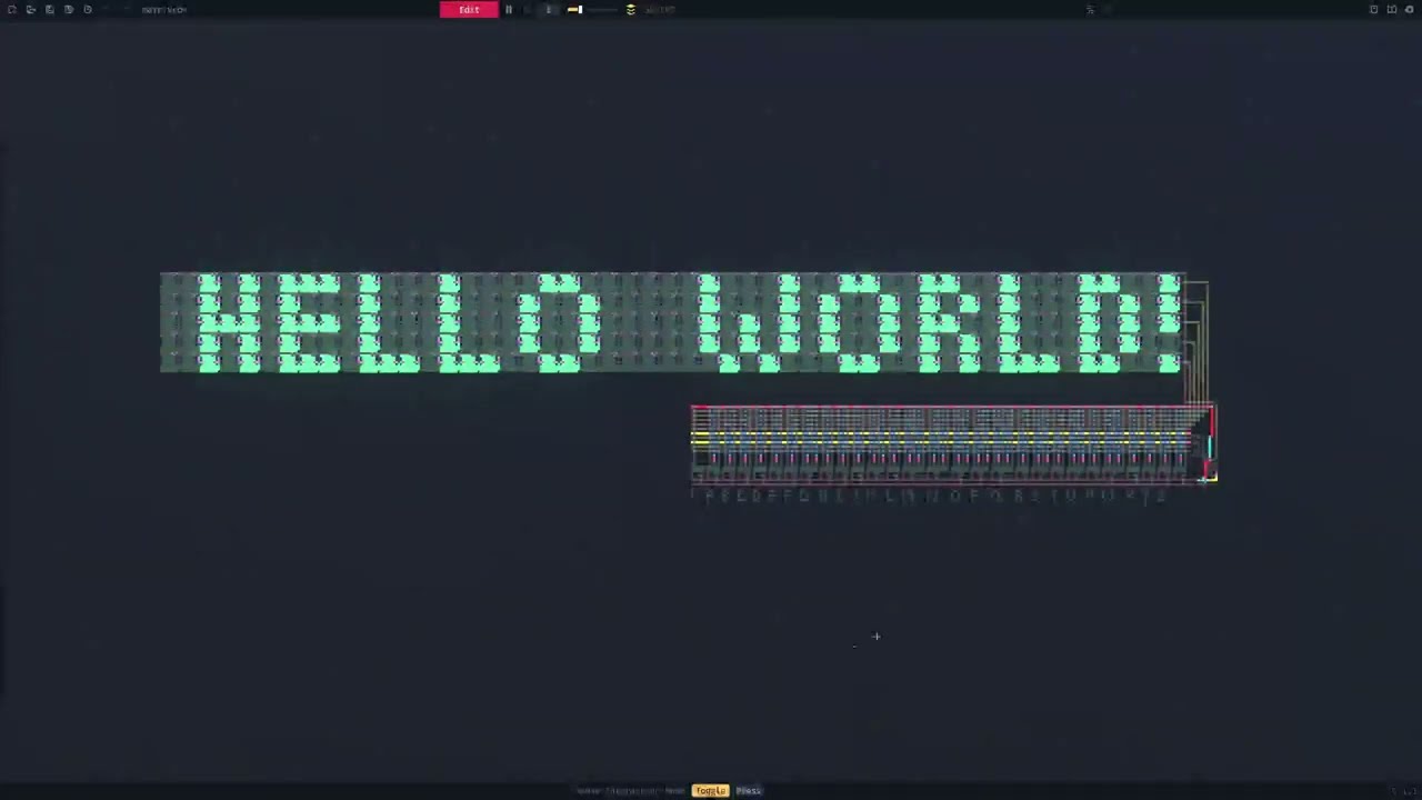 Shift Display with Variable Width Text Decoder | Virtual Circuit Board