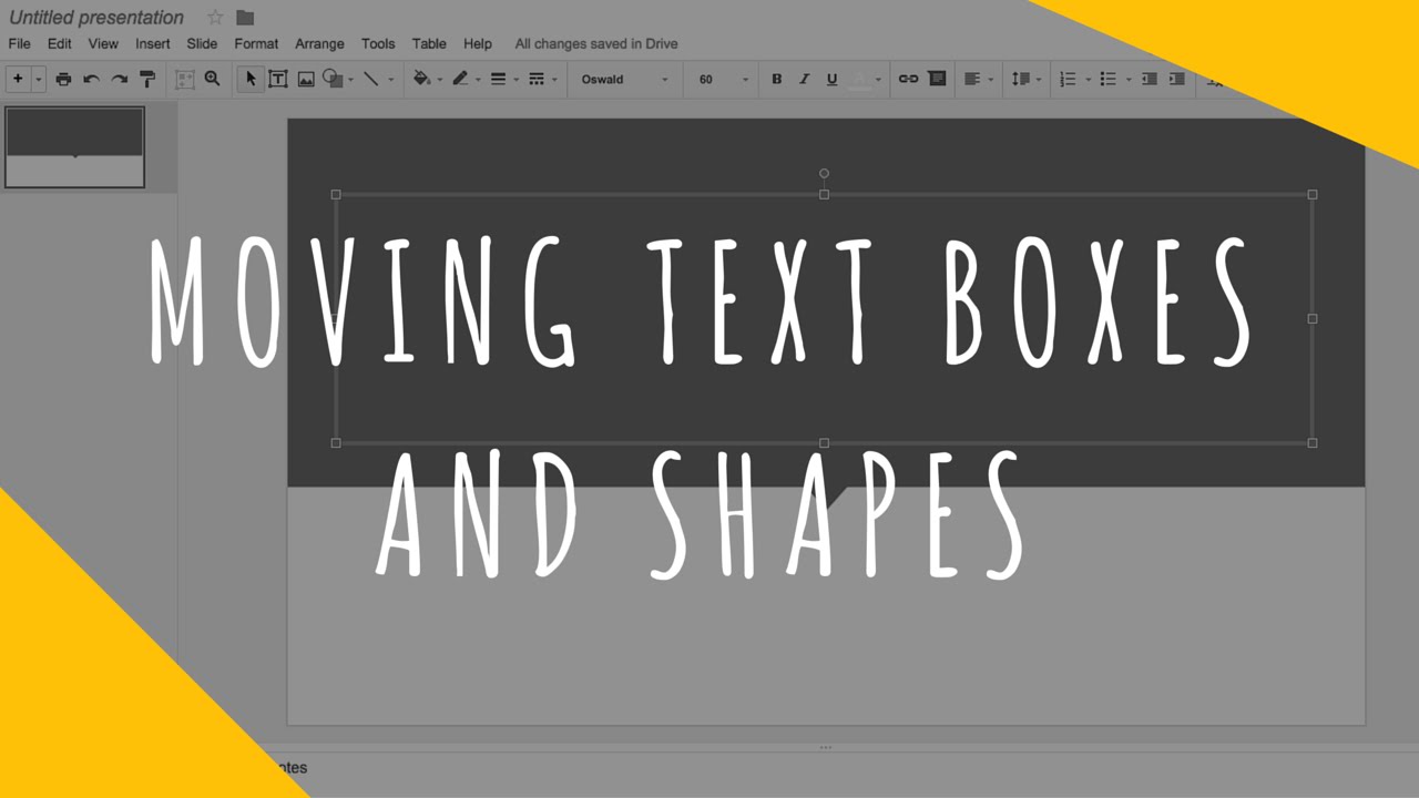Moving Text Boxes and Shapes