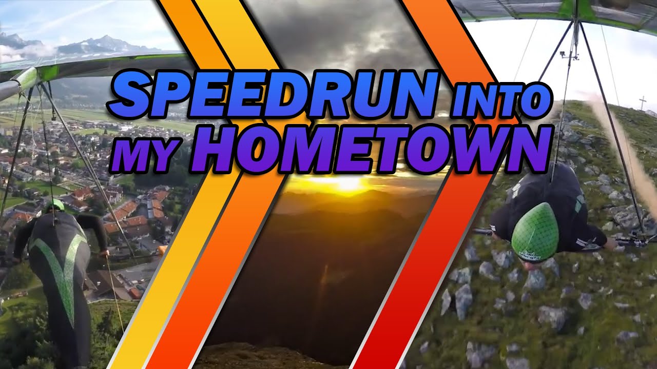 #Hanggliding 5 meters above the ground! - An Epic Speedrun Into My Hometown