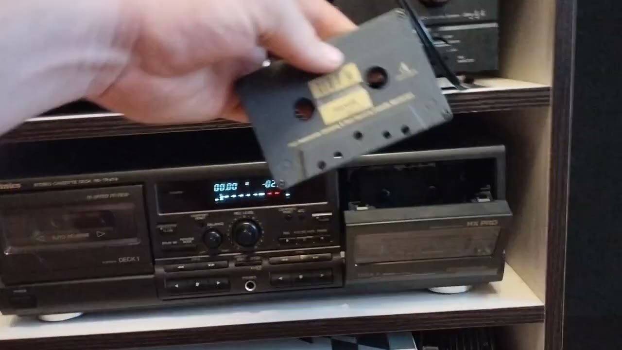 Дека Technics RS-TR474 работа и запись после профилактики