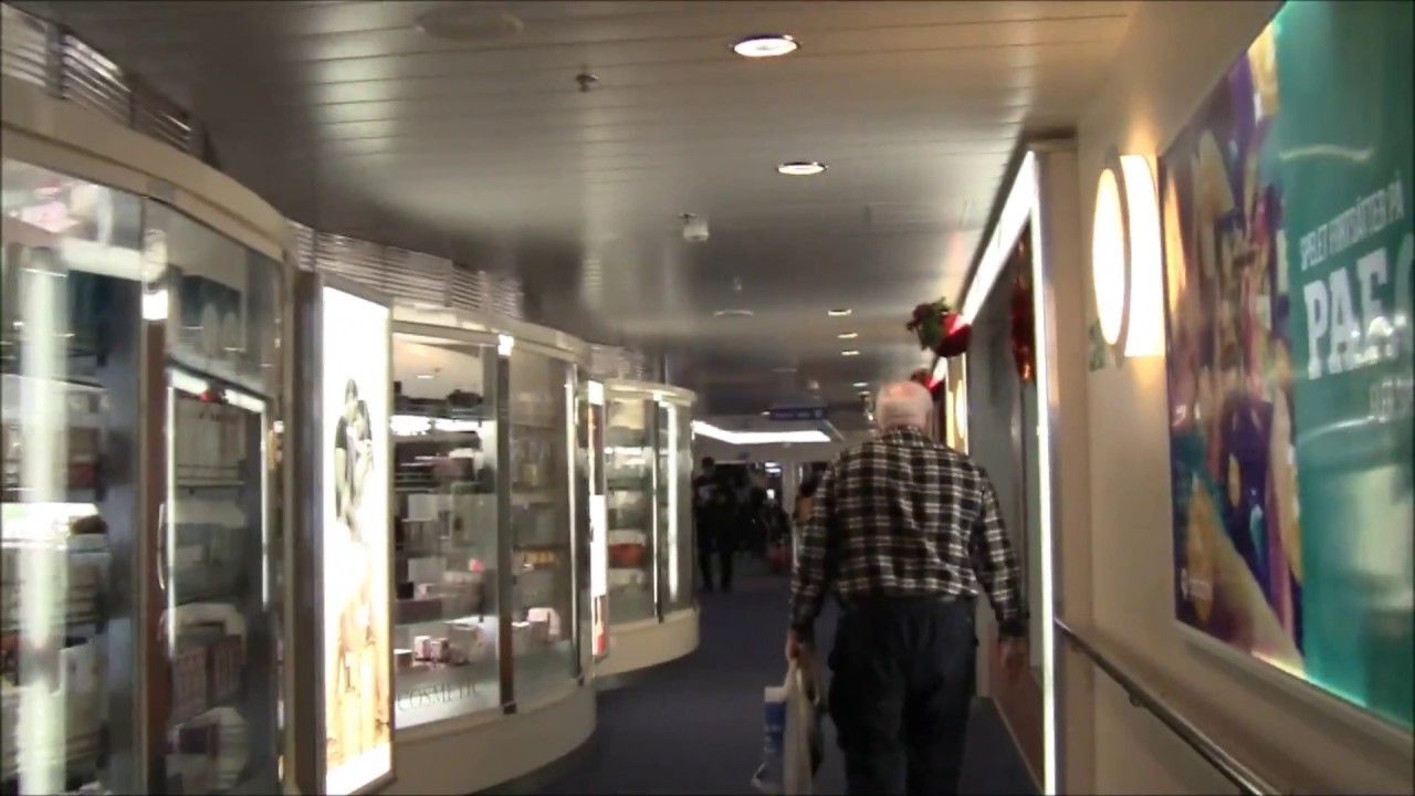 Walking around inside onboard Silja Lines M/S Galaxy part 1, deck 5 and 6