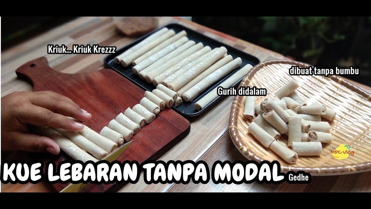 BIKIN DIBORONG SEMUA !! KUE LEBARAN DUA BAHAN SAJA TANPA BUMBU TAMBAHAN... GURIHNYA BIKIN LUDES
