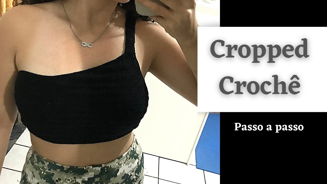Top Alça Única Crochê | Cropped Alça Única Crochê | Passo a Passo
