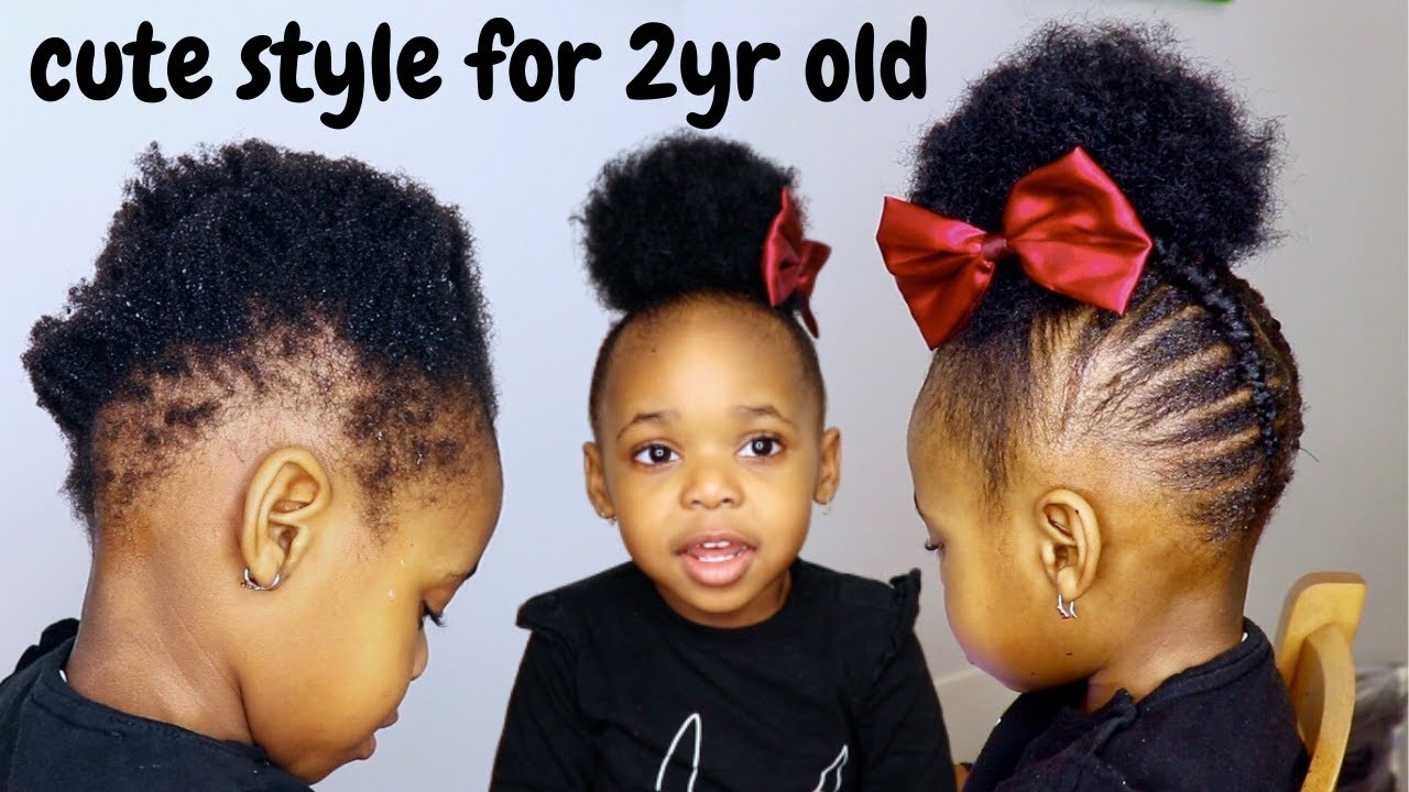 You Cant CornRow on SHORT HAIR? Try this Method ⎮Hairstyles for Toddlers|  Kids│Braids for kids|