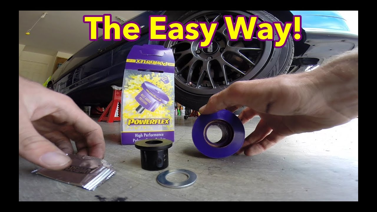 How to replace lower control arm bushings on an e36 (Without special tools)