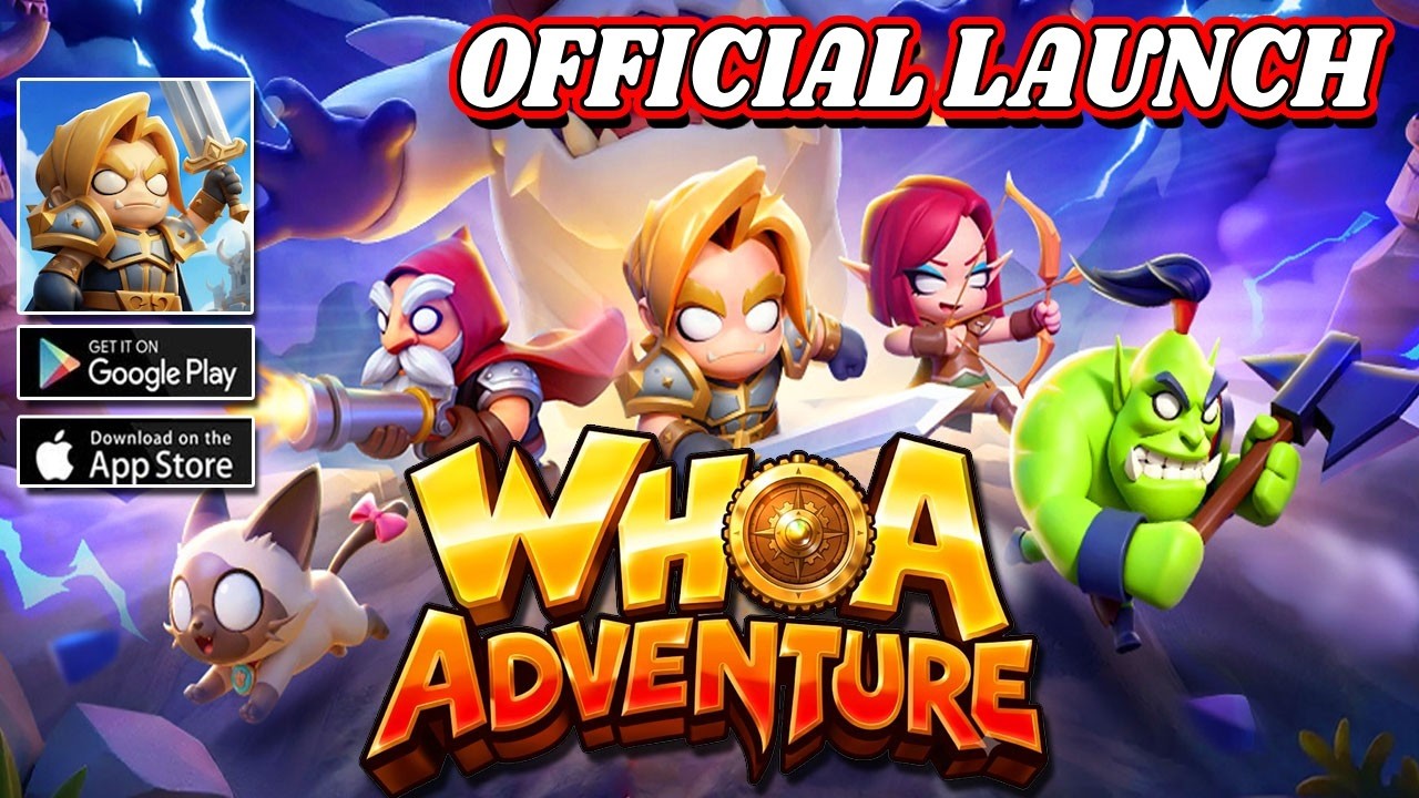 Whoa Adventure Gameplay - Official Launch Android iOS RPG