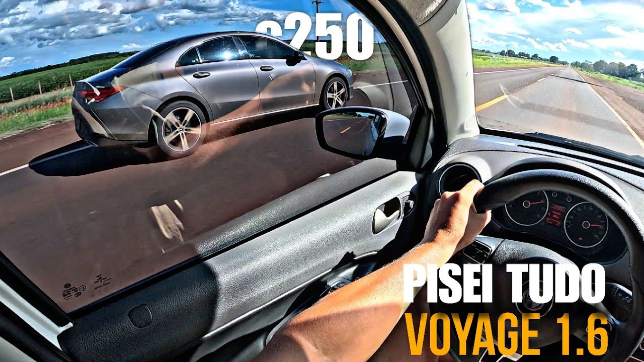 🚀🔥MERCEDES c250 SE SENTIU OPRIMIDA PELO VOYAGE 1.6 // VEIO ATRÁS