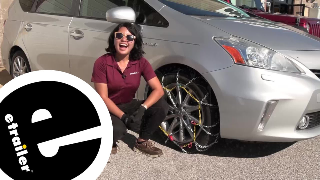 etrailer | Setting up the Titan Chain Snow Tire Chains on your 2014 Toyota Prius v