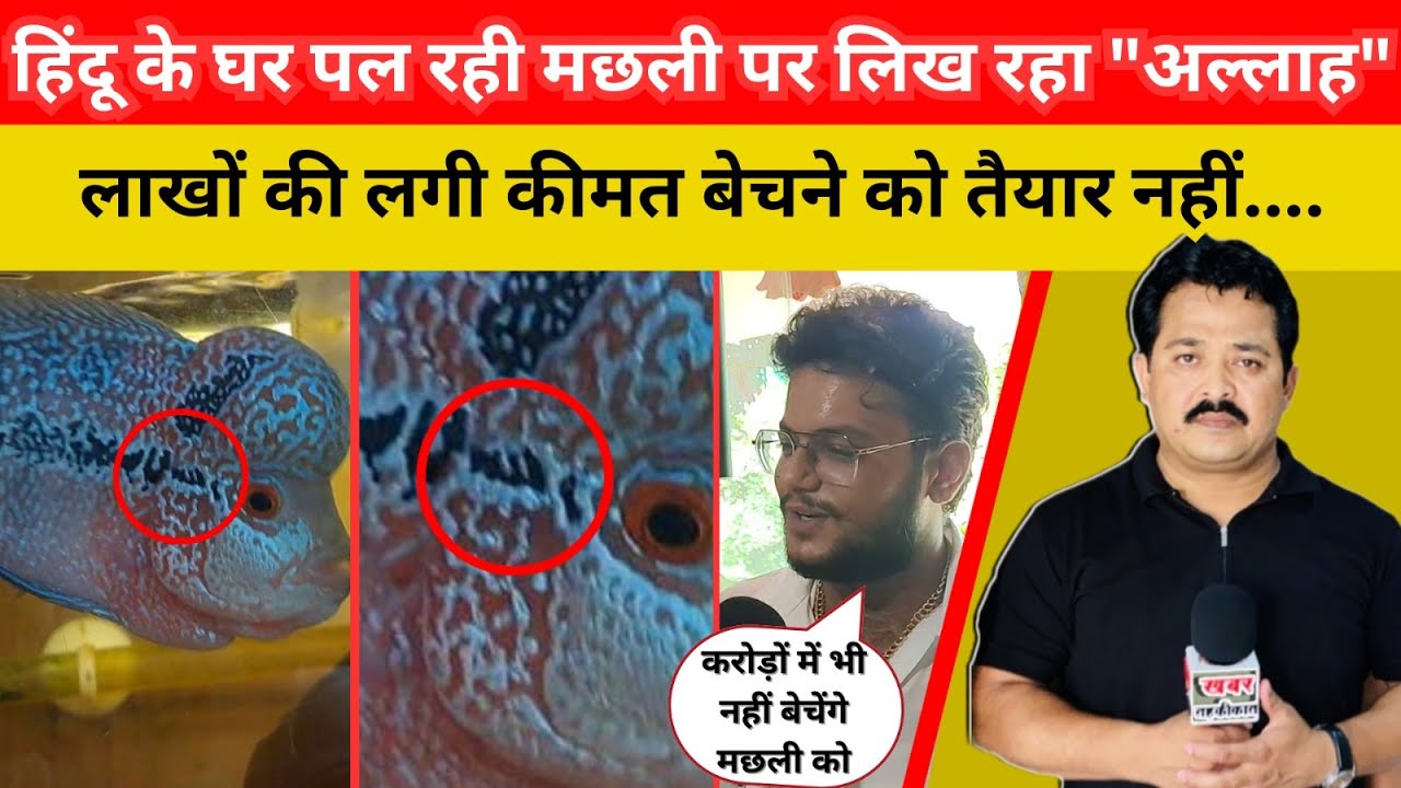 हिंदू के घर पल रही मछली पर लिख रहा 