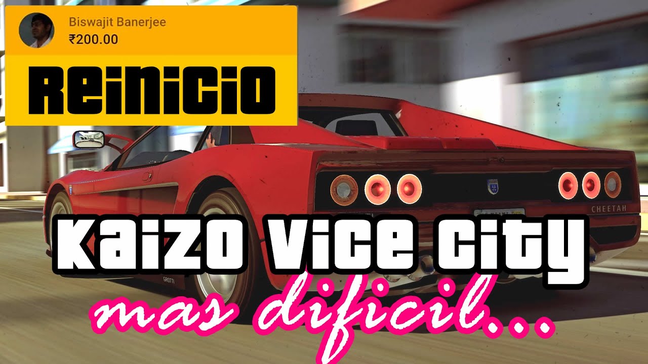 VICE CITY PERO MUCHO MÁS DIFÍCIL KAIZO | SUPERCHAT 🟡 = REINICIO MISION |  META = REINICIO TODO