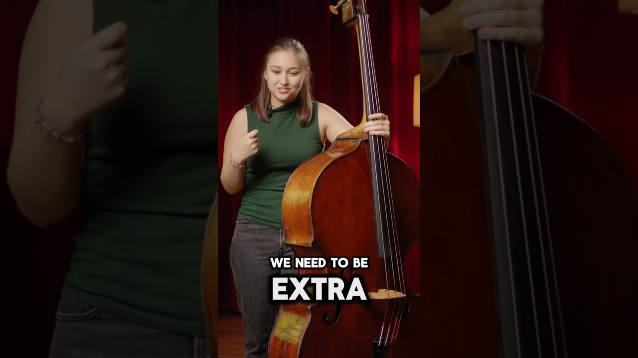 Approaching Bach on Double Bass ❤️🤩 #doublebass #shorts