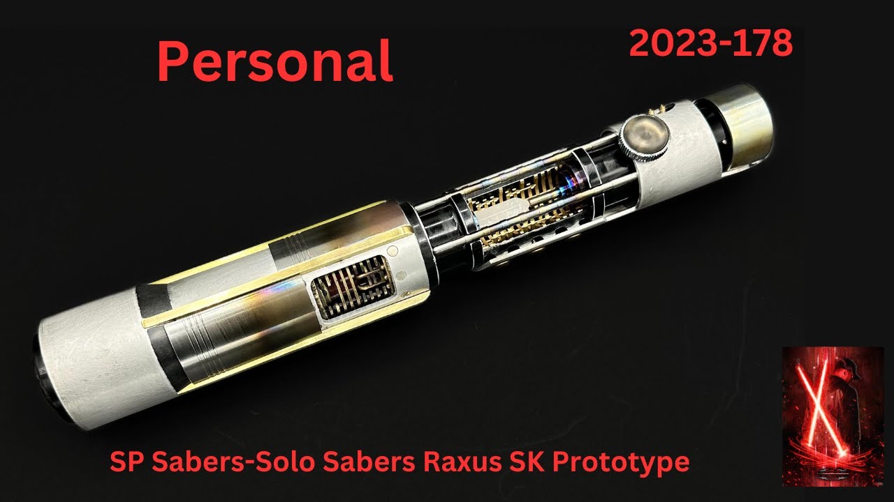 SP Sabers & Solo Sabers Raxus Starkiller Neopixel Lightsaber with Taco Shop Hot Chassis and Proffie