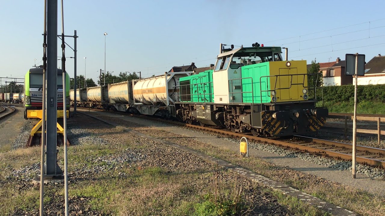 Captrain Trein rijdt weer na Spontane ATB-NG Ingreep Noodstop en Harde Toeter Waarschuwing Weg 🚗🚗🚗🚗🚗