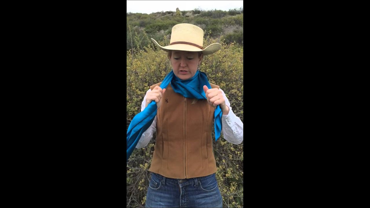 How to tie a Windsor tie knot in your Wild Rag by Flat Hat Rags girl Amanda Stinemetze
