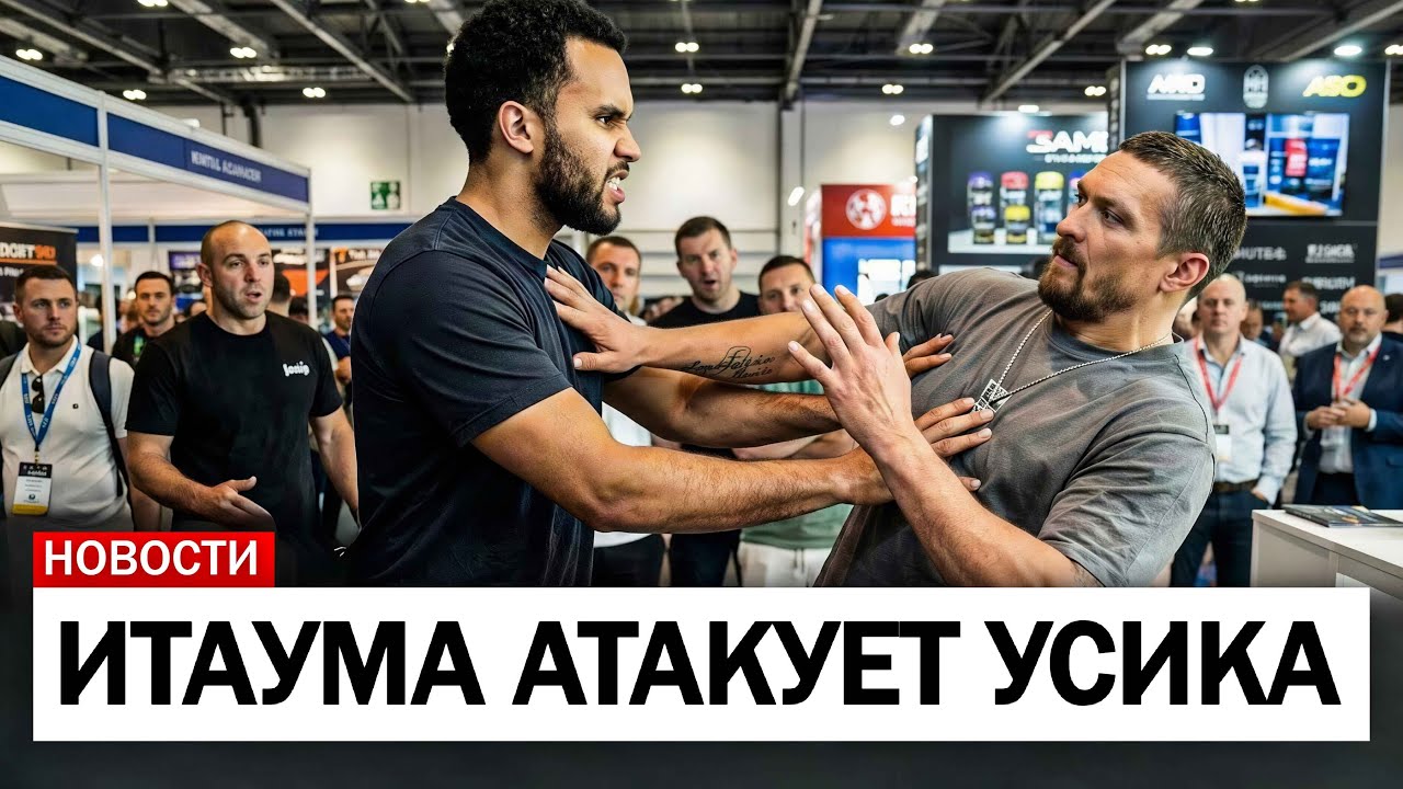 ПРЯМО СЕЙЧАС! Александр Усик и Мозес Итаума ДЕРУТСЯ в аэропорту..
