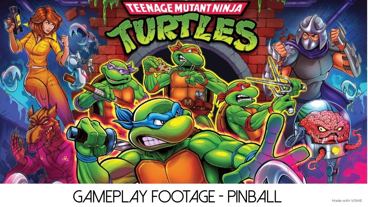 Teenage Mutant Ninja Turtles Pro - Pinball - Gameplay Footage