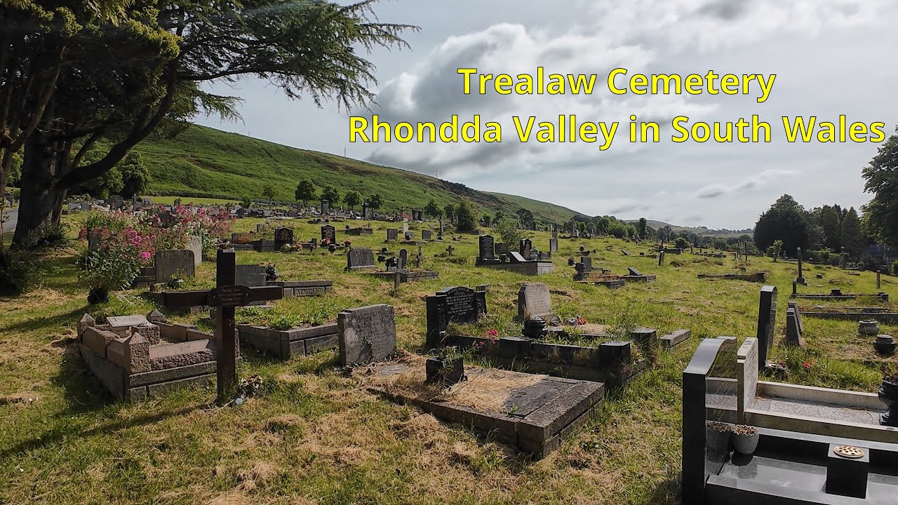 Trealaw Cemetery, Rhondda Valley, South Wales, UK: Includes Tommy Farr - the Tonypandy Terror
